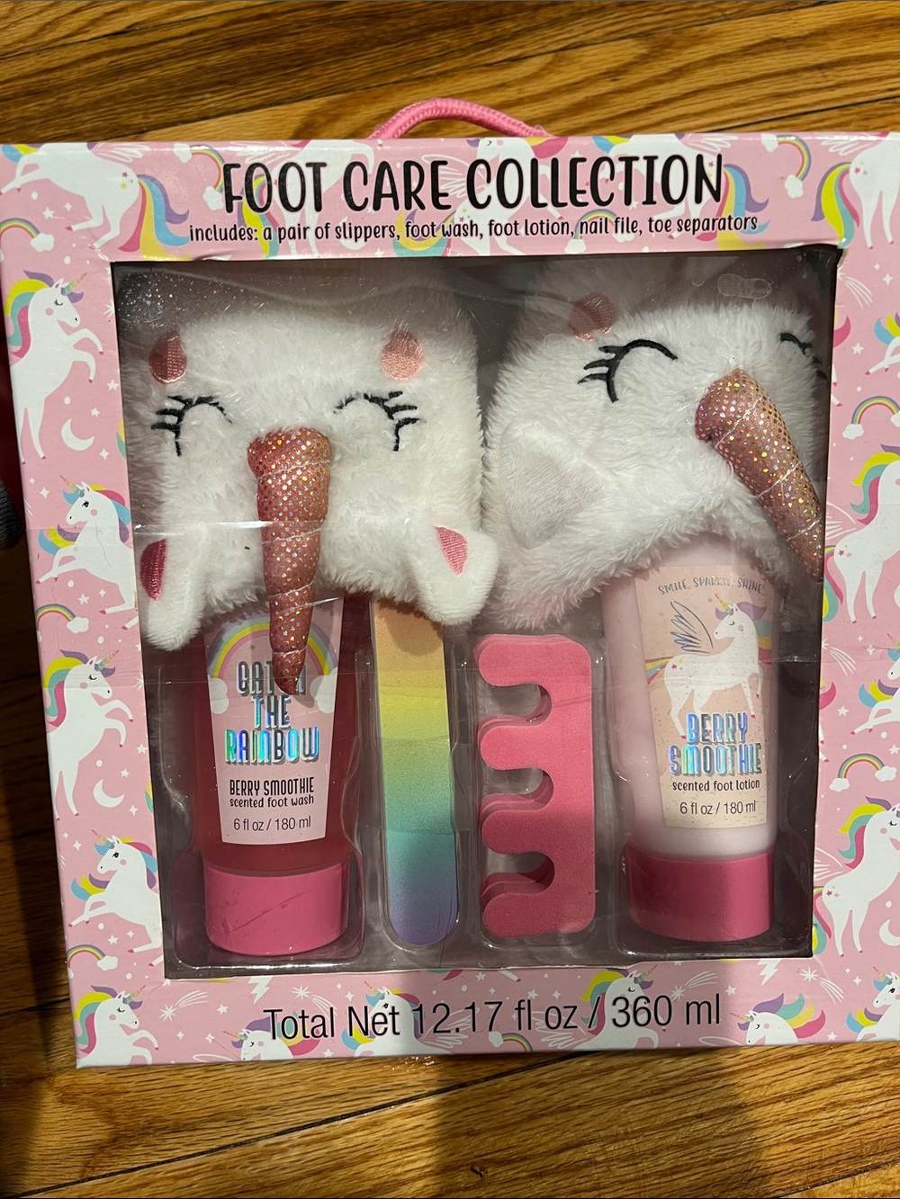Unbranded Kids Unicorn Foot Care Set - White & Pink